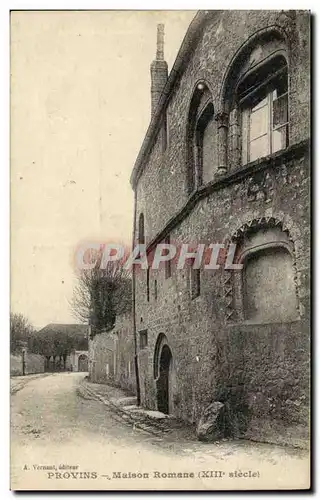 Provins Ansichtskarte AK Maison romane (13eme)