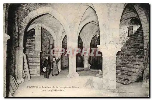 Provins Cartes postales Interieur de la grange aux dimes Sous sol