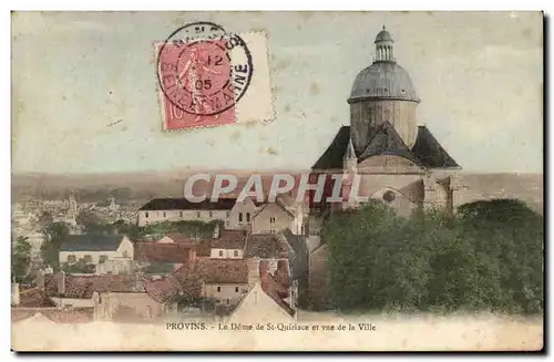 Provins Cartes postales le dome de St Quirance et vue de la ville