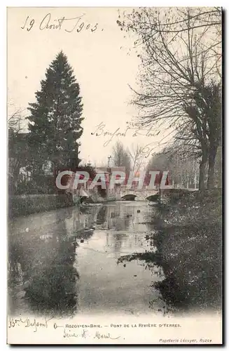 Rozay en Brie - Pont de la Riviere D&#39Yerres - Cartes postales