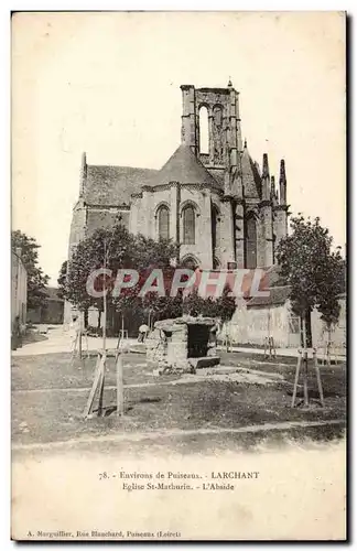 Environs de Puiseaux - Larchant - Eglise St Marthurin - L&#39Abside - Ansichtskarte AK