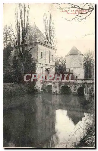 La Houssaye Ansichtskarte AK Entree du chateau