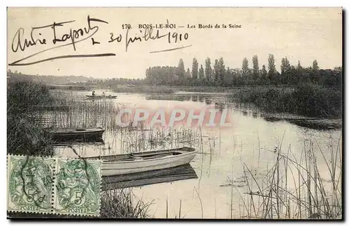 Bois le Roi Ansichtskarte AK Les bords de la Seine