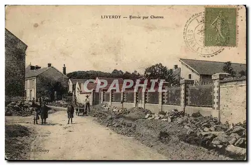 Liverdy Cartes postales Entree par Chatres