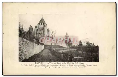 Provins Cartes postales La tour de CEsar et le Dome de St quiriace