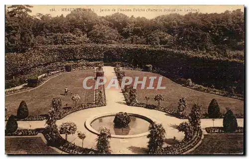 Meaux Ansichtskarte AK Jardin de l&#39eveche Le parterre dessine par Le Notre