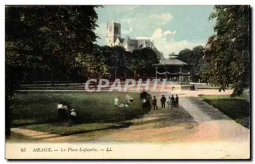 Meaux Cartes postales La Place Lafayette