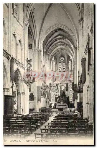 Moret Cartes postales Interieur de l&#39eglise