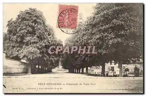 Bray sur Seine Cartes postales Promenade du tapis vert