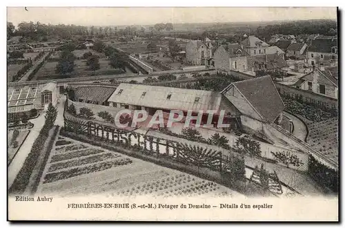 Ferrieres en Brie Cartes postales Potager du domaine Details d&#39un escalier