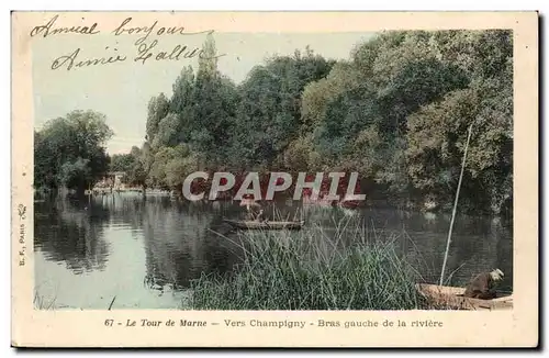 La Tour de MArne Ansichtskarte AK Vers Champigny Bras gauche de la riviere