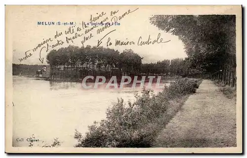 Melun Ansichtskarte AK La pointe de l&#39ile