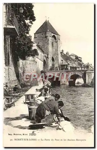 Moret sur Loinng - La Porte du Pont et les Anciens Pemparts - Cartes postales