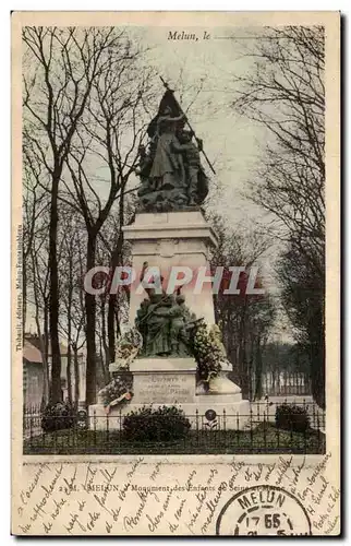 Melun - Monument des Enfants - Ansichtskarte AK