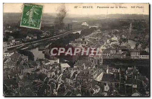 Meaux - Panorama sur la Marne - - Ansichtskarte AK