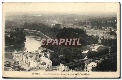 Meaux - Panorama de la Vile vue prise de la Cathedrale - - Ansichtskarte AK