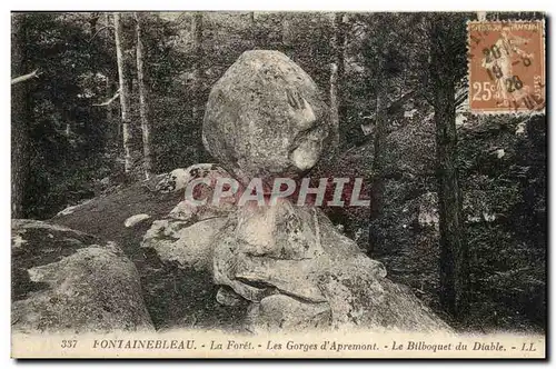 Fontainebleau - La Foret - Les Gorges d&#39Apremont - Le Bilboquet du Diable - Ansichtskarte AK