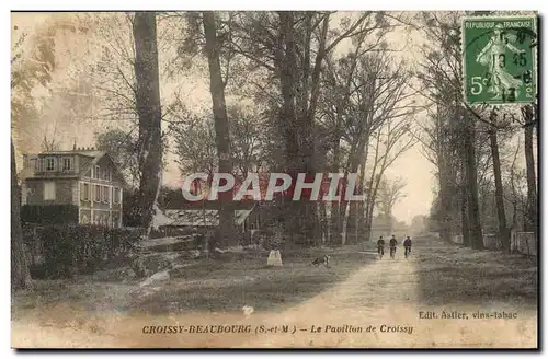 Croissy Beaubourg Cartes postales Le pavillon de Croissy (cyclistes velo)