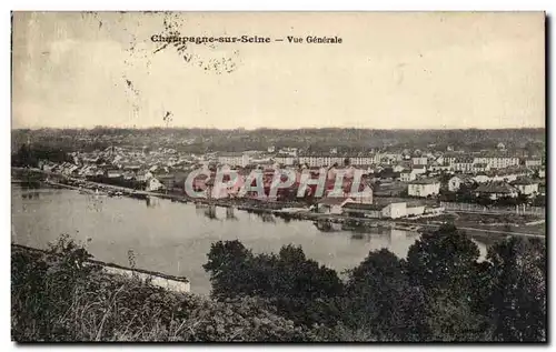 Champagne sur Seine Cartes postales Vue generale