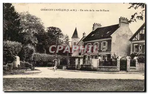 Germigny L&#39eveque Cartes postales Un coin de la rue St Fiacre