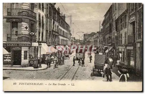 Fontainebleau Ansichtskarte AK La rue grande