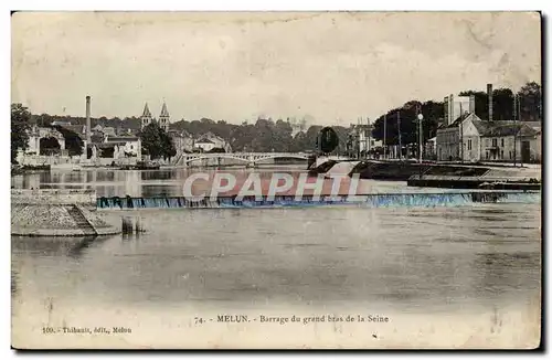 Melun Ansichtskarte AK Barrage du grand bras de la Seine