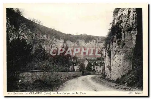 Environs de Cremieu Ansichtskarte AK Les gorges de la Fusa