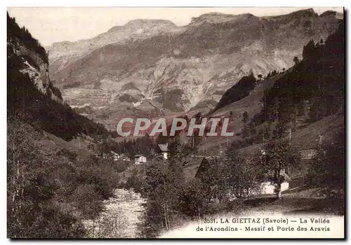 La Giettaz Cartes postales La vallee de l&#39arondine Massif et porte des Aravis