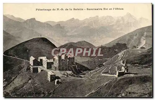 Cartes postales Pelerinage de Nd de la SAlette Sanctuaire Est et l&#39Obiou