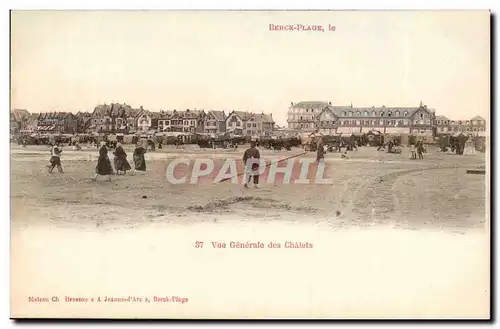 Berck Plage Cartes postales Vue generale des chalets