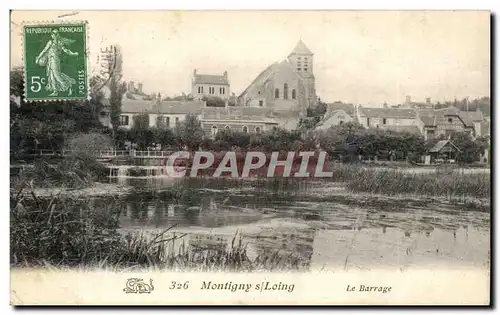 Montigny sur Loing Cartes postales Le barrage