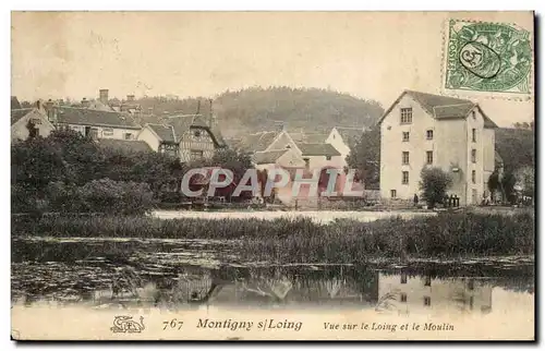 Montigny sur Loing Cartes postales Vue sur le Loing et le Moulin