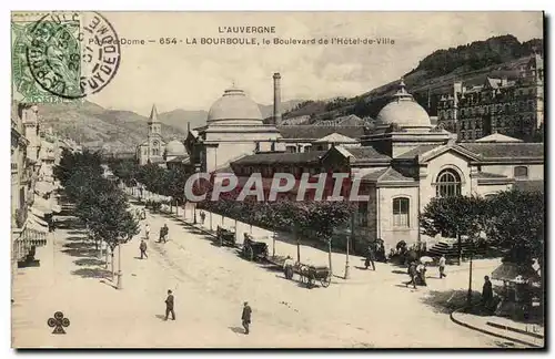 La Bourboule Cartes postales Le boulevard de l&#39hotel de ville