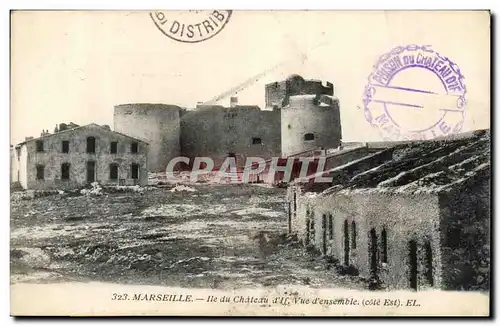 Marseille Ansichtskarte AK Ile du chateau d&#39if Vue d&#39ensemble (cote Est)