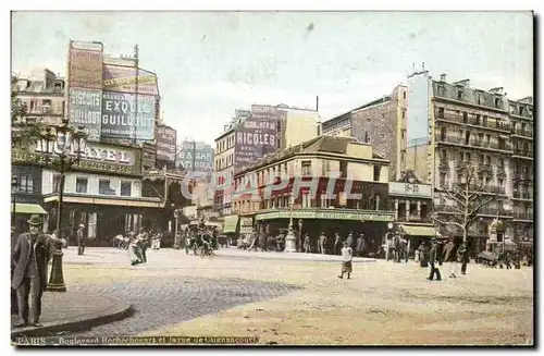 Paris Cartes postales Boulevard Rochechouart et la rue de Clignancourt