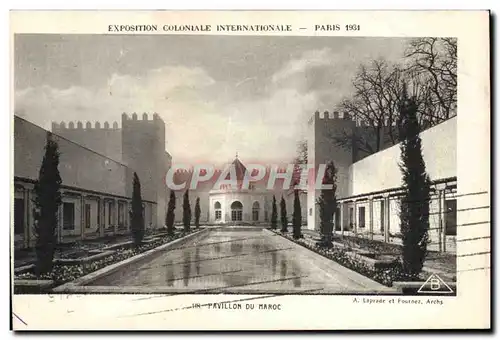 Paris Cartes postales Exposition coloniale Internationale Paris 1931 PAvillon du Maroc