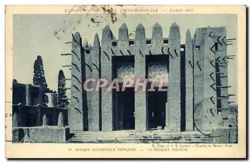 Paris Cartes postales Exposition coloniale Internationale Paris 1931 La mosquee indigene Afrique occidentale fra