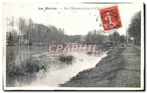 La Marne Cartes postales De Chennevieres