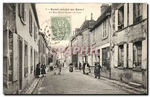 Saint Julien du SAult Cartes postales La rue Notre DAme (2eme vue)