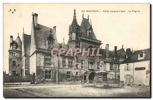 Bourges Cartes postales Palais Jacques Coeur Facade