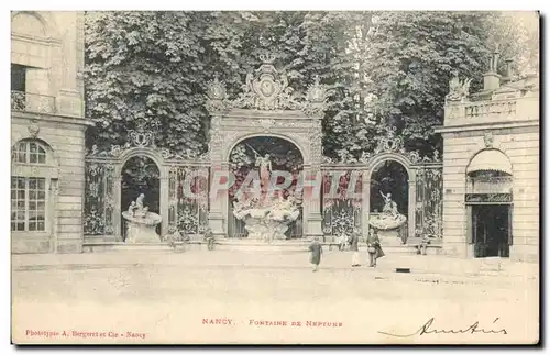 Nancy Cartes postales Fontaine de Neptune