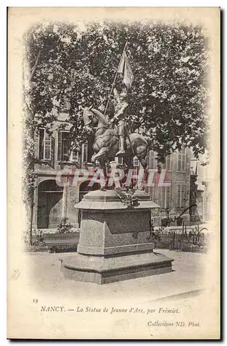Nancy Cartes postales Statue de Jeanne d&#39arc par Fremiet