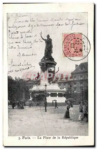 Paris Cartes postales Place de la Republique