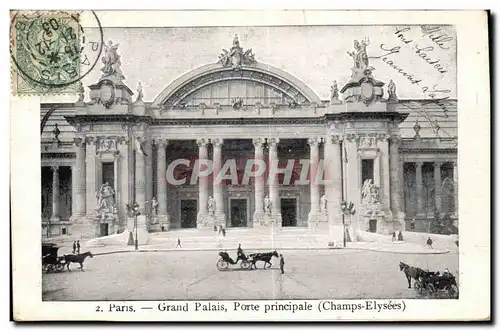 Paris Ansichtskarte AK Grand palais porte principale (Champs Elysees)