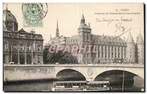 Paris Cartes postales TRibunal de commerce et conciergerie