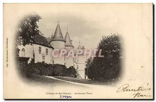 Cartes postales Chateau de Bourlemont Anciennes tours