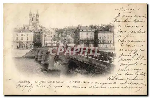 Angers Cartes postales Le grand pont du centre