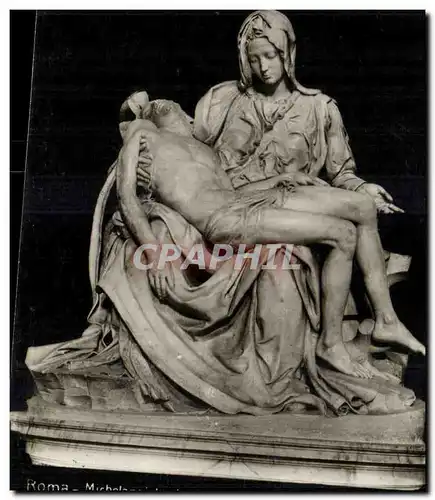 ITalie Italia Roma Ansichtskarte AK Michanlegelo La Pieta (Chiesa di S Pietro)