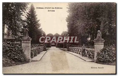 Azay le Rideau Cartes postales Arrivee Chateau