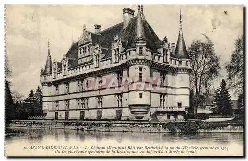 Azay le Rideau Cartes postales Chateau